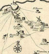  Roads 1717 Harris Map of Margate | Margate History
